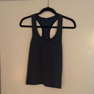 Women's Lululemon heathered blue swiftly tank size 6 per free smoke free house